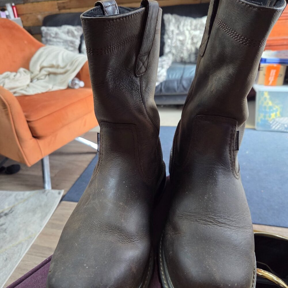 Wolverine Men's 10in. Floorhand Waterproof Steel Toe Wellington Boots Size 9 1/2